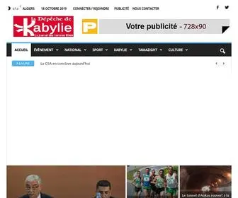 Depechedekabylie.com(La Dépêche de Kabylie) Screenshot