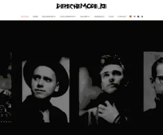 Depechemode.be(Depuis 2001) Screenshot