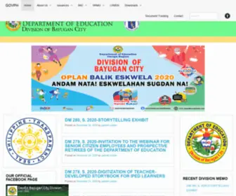 Depedbayugancity.com(Division of Bayugan City) Screenshot