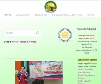 Depedcamsur.com(Division of Camarines Sur) Screenshot