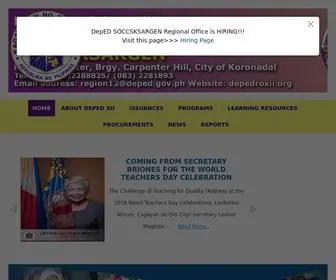 Depedroxii.org(DepEd) Screenshot