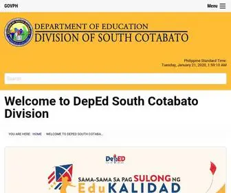 Depedsouthcotabato.org(Schools Division of South Cotabato) Screenshot