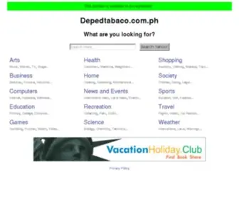Depedtabaco.com.ph(Depedtabaco) Screenshot