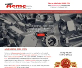 Dependableacme.com(Dependable Acme Threaded Products) Screenshot