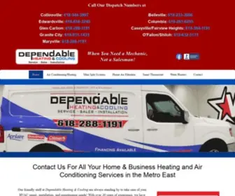 Dependablehvacservices.com(Air Conditioning Repair Belleville Illinois) Screenshot