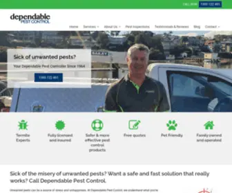 Dependablepestcontrol.com.au(Dependable Pest Control) Screenshot