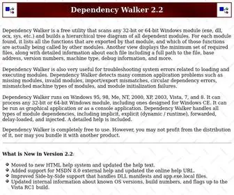 Dependencywalker.com(Dependency Walker) Screenshot