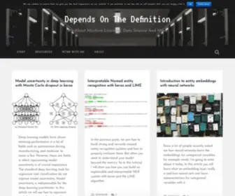 Depends-ON-The-Definition.com(Depends on the definition) Screenshot