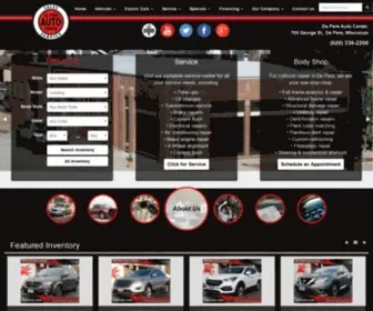 Depereauto.com(De Pere Auto Center) Screenshot