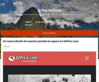 Deperu.com.pe(El Blog del Portal) Screenshot