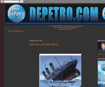 Depetro.com(John DePetro Show) Screenshot