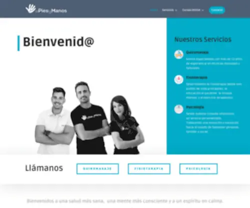 Depiesymanos.com(Quiromasaje) Screenshot