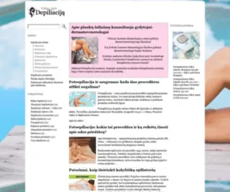 Depiliacija.eu(Viskas apie depiliaciją) Screenshot