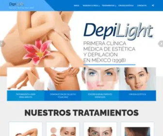 Depilight.com.mx(Clínica especializada en depilación láser) Screenshot