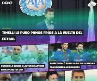 Depo.com.ar(La primera página de deportes nativa digital mobile de la Argentina) Screenshot