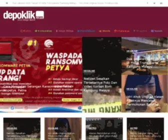 Depoklik.com(Depoklik Situs Warga Depok) Screenshot