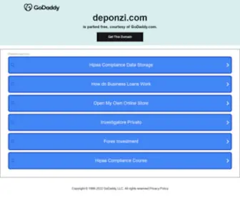 Deponzi.com(Definition) Screenshot