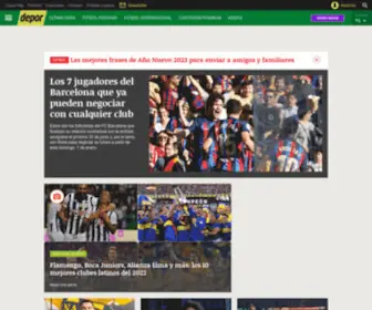 Depor.com(Noticias deportivas del 25 de octubre Perú y el mundo) Screenshot