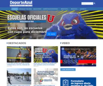 Deporteazul.cl(El portal del deporte de la Universidad de Chile) Screenshot