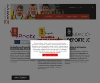 Deportejoven.es(Fundación Deporte Joven) Screenshot