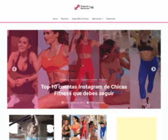 Deporteynutricion10.com(Deporte Y Nutricion 10) Screenshot