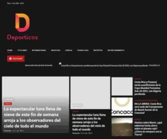 Deporticos.co.cr(Encuentra toda la información nacional e internacional sobre España) Screenshot