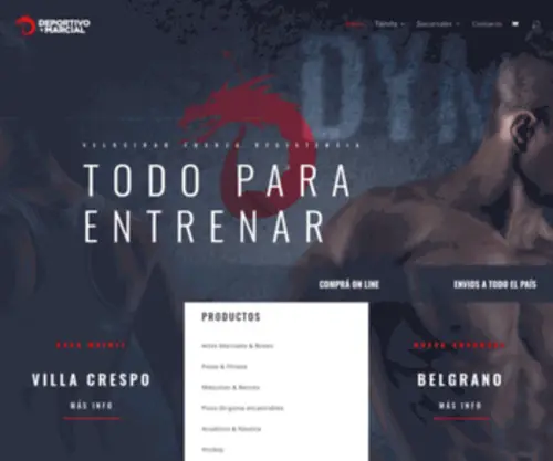 Deportivoymarcial.com.ar(Tienda Online) Screenshot