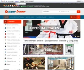 Deportrainer.com(Tienda fitness online) Screenshot