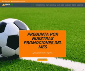 Deporturf.com.mx(Venta de Pasto Sintético) Screenshot