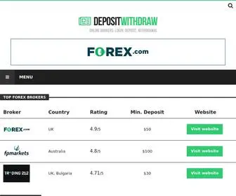 Deposit-Withdraw.com(Best online broker reviews) Screenshot