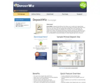 Depositwiz.com(Deposit Slip Software) Screenshot