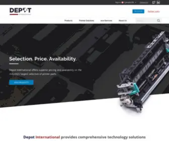 Depotintl.ca(Depot International) Screenshot