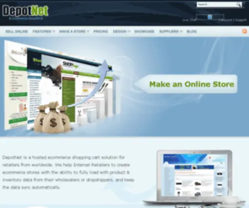 Depotnet.com(Make an Online Store) Screenshot