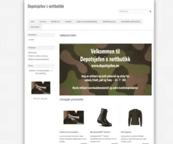 Depotsjefen.no(Depotsjefen leverer utstyr til arbeid) Screenshot