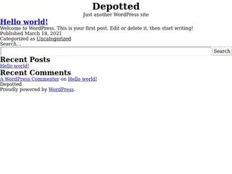 Depotted.com(Just another WordPress site) Screenshot