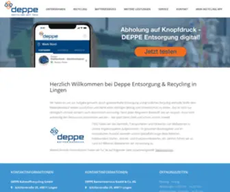 Deppe-Lingen.de(Deppe Recycling Lingen) Screenshot