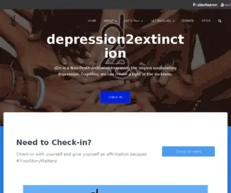 Depression2Extinction.org(Anxiety) Screenshot