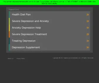 Depressionanxietydiet.com(Depression Anxiety Diet) Screenshot