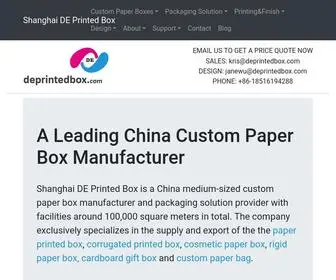 Deprintedbox.com(Shanghai DE Printed Box) Screenshot