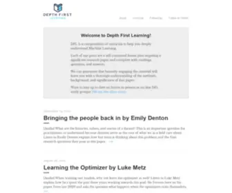 Depthfirstlearning.com(Depth First Learning) Screenshot