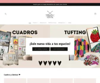 Deptotextil.cl(Cuadros y decoración Chile) Screenshot