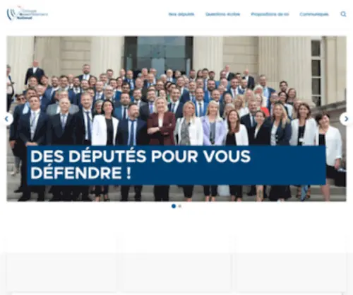 Deputes-RN.fr(Députés Rassemblement National) Screenshot