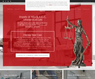 Deputyandmizell.com(Attorneys Lake of the Ozarks) Screenshot