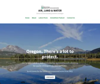 Deqblog.com(Stories of environmental protection in Oregon) Screenshot