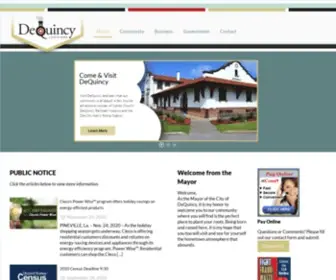 Dequincy.org(City of DeQuincy) Screenshot