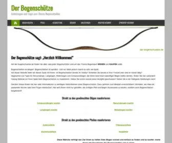 Der-Bogenschuetze.de(Kaufberatung und Wissensdatenbank rund ums Bogenschie) Screenshot