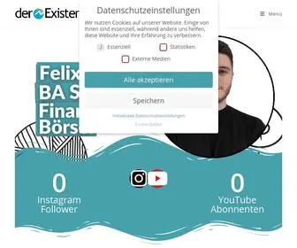 Der-Existenzgruender.com(Existenzgründer Startseite) Screenshot