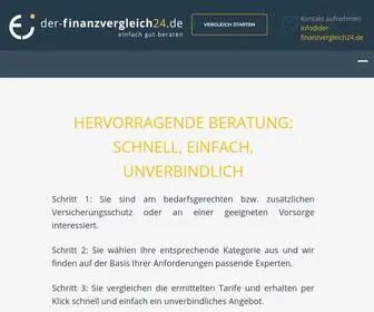 Der-Finanzvergleich24.de(Versicherungsvergleich und Beratung vom Finanzexperten) Screenshot