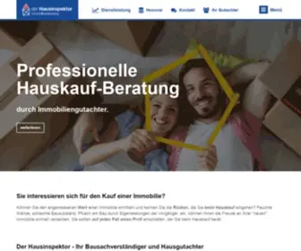 Der-Hausinspektor.de(Hauskauf Beratung durch Immobiliengutachter) Screenshot