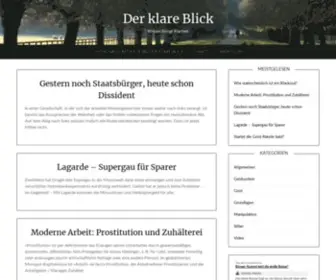 Der-Klare-Blick.com(Wissen bringt Klarheit) Screenshot